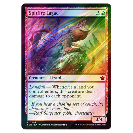 Spitfire Lagac 0208 card from the Magic The Gathering set Foundations