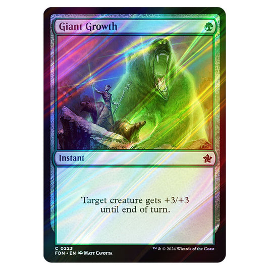 Giant Growth 0223 card from the Magic The Gathering set Foundations