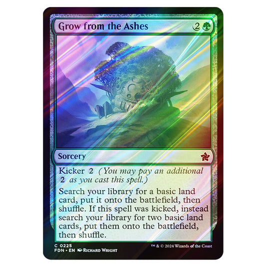 Grow from the Ashes 0225 card from the Magic The Gathering set Foundations