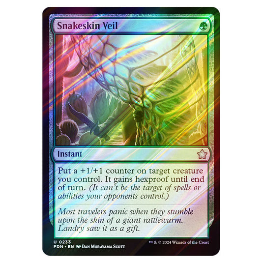 Snakeskin Veil 0233 card from the Magic The Gathering set Foundations