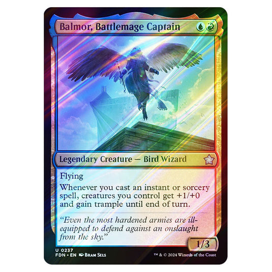 Balmor, Battlemage Captain 0237 card from the Magic The Gathering set Foundations