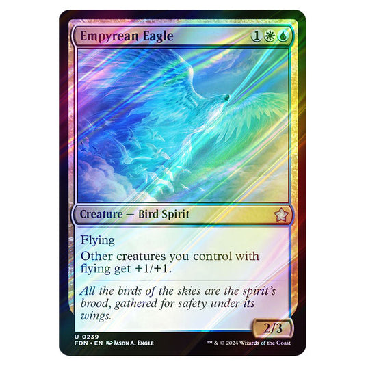 Empyrean Eagle 0239 card from the Magic The Gathering set Foundations