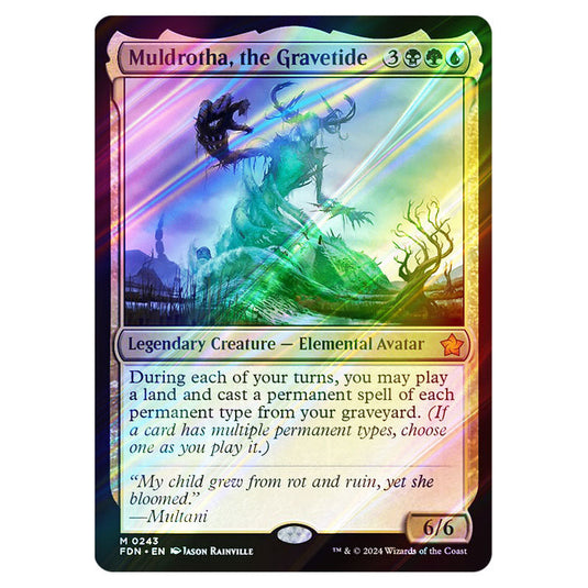 Muldrotha, the Gravetide 0243 card from the Magic The Gathering set Foundations