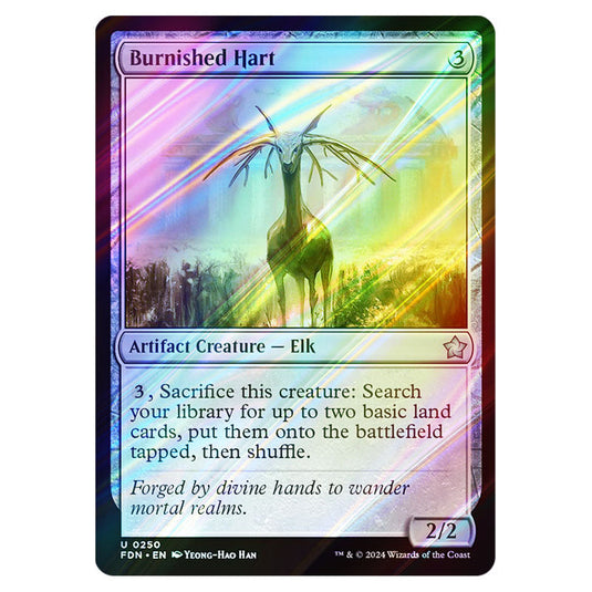 Burnished Hart 0250 card from the Magic The Gathering set Foundations