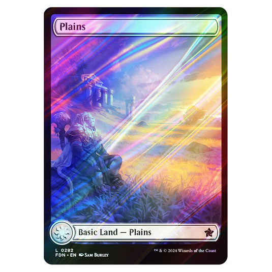 Plains 0282 card from the Magic The Gathering set Foundations