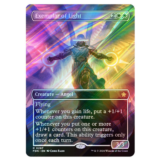 Exemplar of Light 0297 card from the Magic The Gathering set Foundations