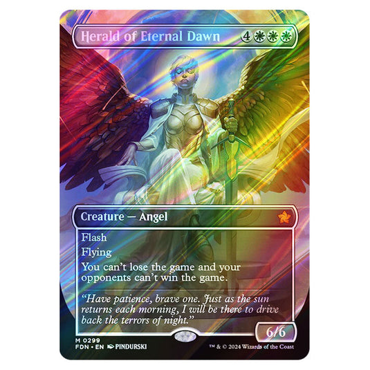 Herald of Eternal Dawn 0299 card from the Magic The Gathering set Foundations