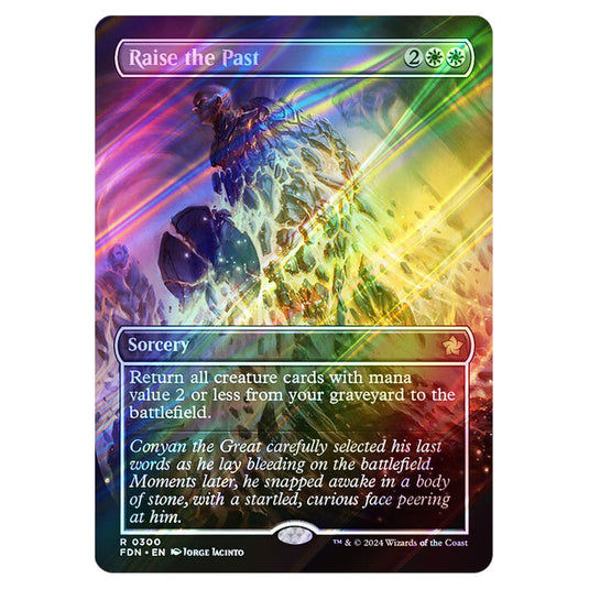 Raise the Past 0300 card from the Magic The Gathering set Foundations