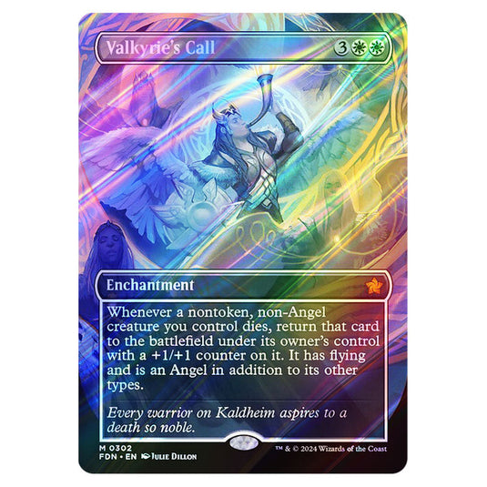 Valkyrie's Call 0302 card from the Magic The Gathering set Foundations