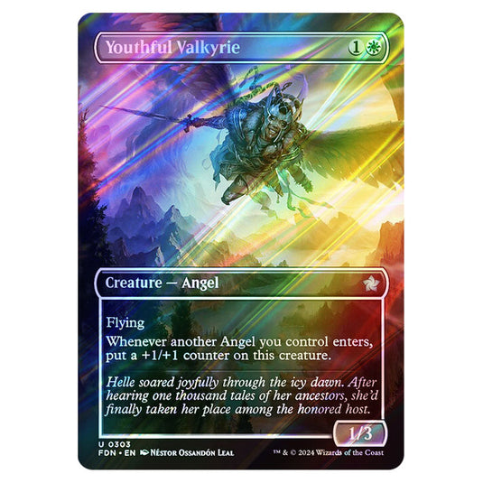 Youthful Valkyrie 0303 card from the Magic The Gathering set Foundations