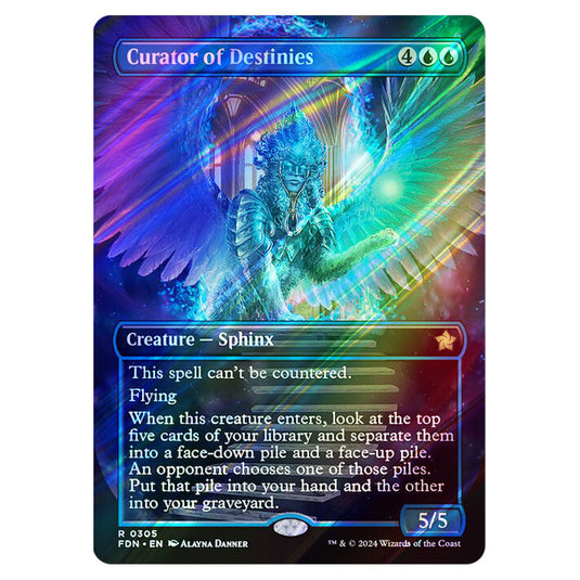 Curator of Destinies 0305 card from the Magic The Gathering set Foundations