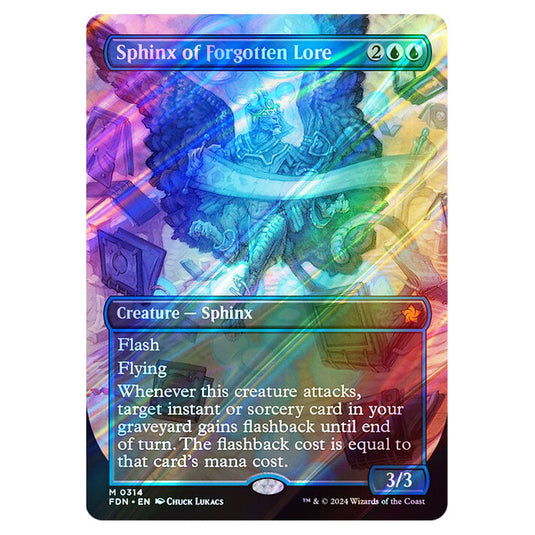 Magic The Gathering - Foundations - Sphinx of Forgotten Lore (Borderle Magic The Gathering - Foundations - Sphinx of Forgotten Lore (Borderle