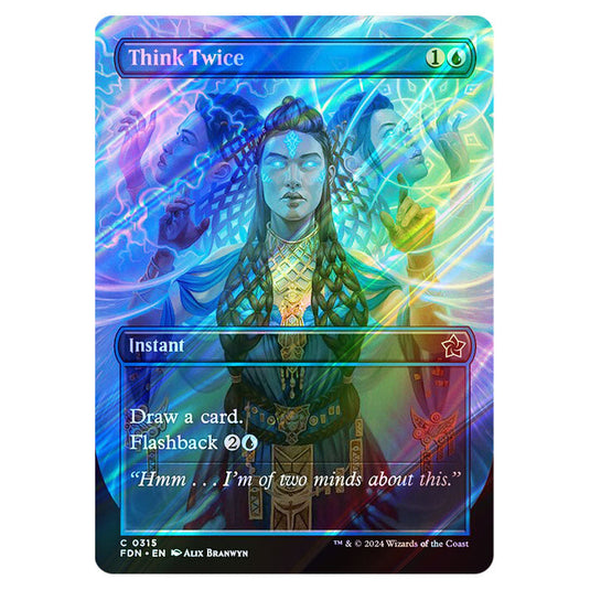 Think Twice 0315 card from the Magic The Gathering set Foundations