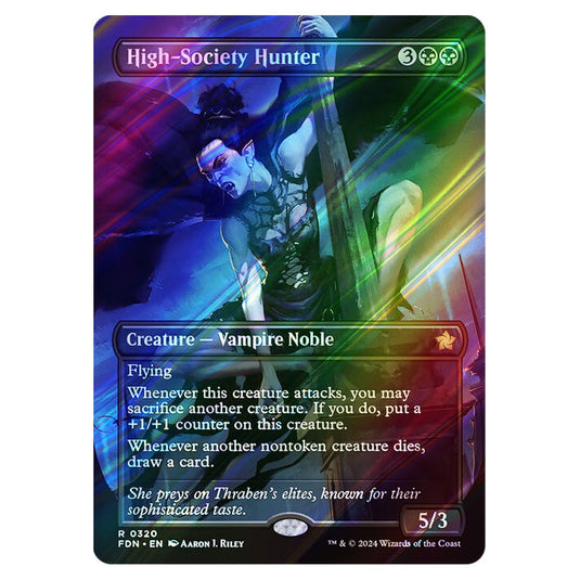 High-Society Hunter 0320 card from the Magic The Gathering set Foundations