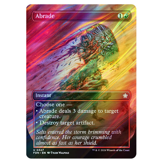 Abrade 0327 card from the Magic The Gathering set Foundations
