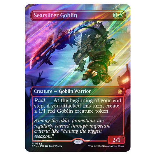 Searslicer Goblin 0332 card from the Magic The Gathering set Foundations