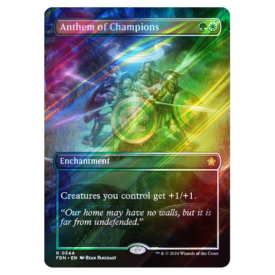 Anthem of Champions 0344 card from the Magic The Gathering set Foundations