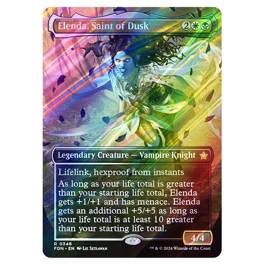 Elenda, Saint of Dusk 0346 card from the Magic The Gathering set Foundations