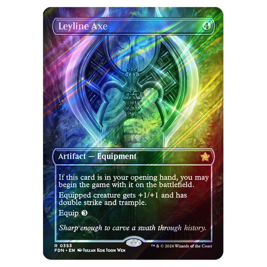 Leyline Axe 0353 card from the Magic The Gathering set Foundations