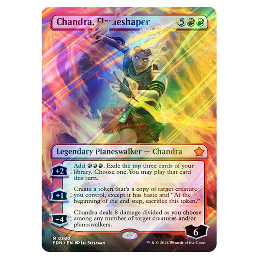 Chandra, Flameshaper 0360 card from the Magic The Gathering set Foundations
