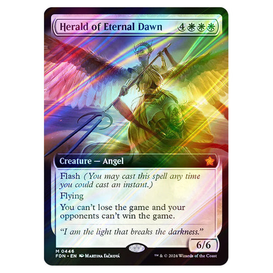 Herald of Eternal Dawn 0446 card from the Magic The Gathering set Foundations