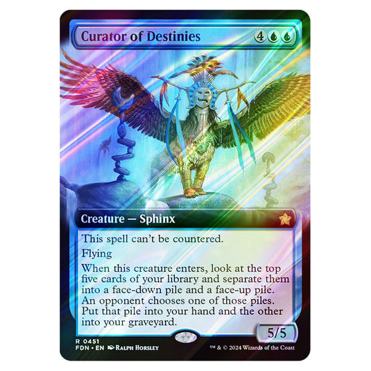 Curator of Destinies 0451 card from the Magic The Gathering set Foundations