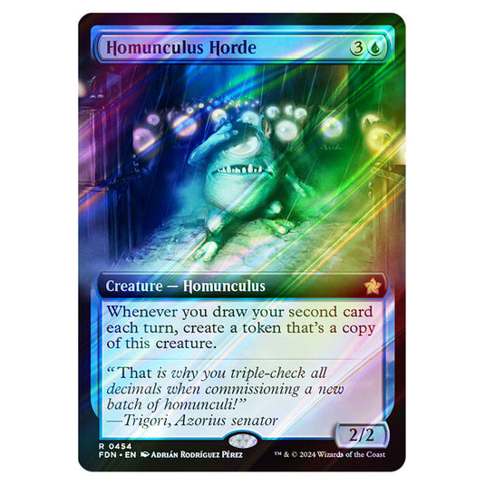 Homunculus Horde 0454 card from the Magic The Gathering set Foundations