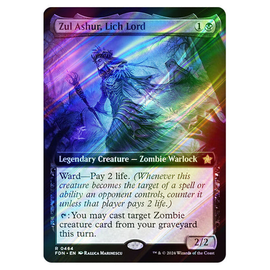 Zul Ashur, Lich Lord 0464 card from the Magic The Gathering set Foundations