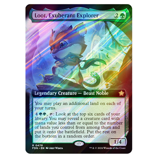 Loot, Exuberant Explorer 0470 card from the Magic The Gathering set Foundations