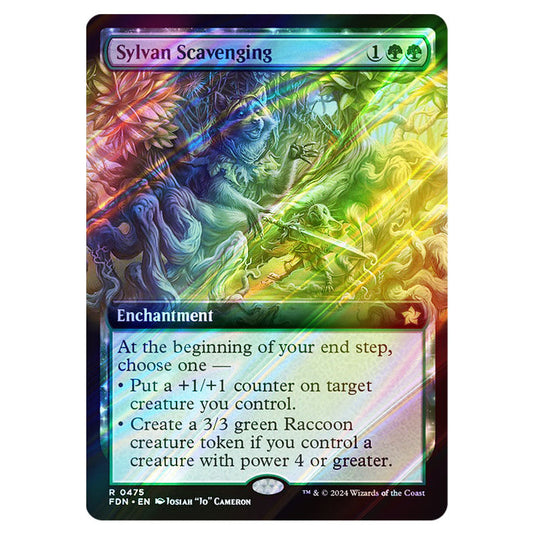 Sylvan Scavenging 0475 card from the Magic The Gathering set Foundations