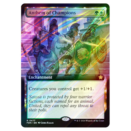 Anthem of Champions 0477 card from the Magic The Gathering set Foundations