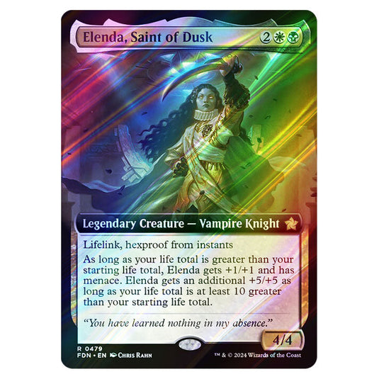 Elenda, Saint of Dusk 0479 card from the Magic The Gathering set Foundations
