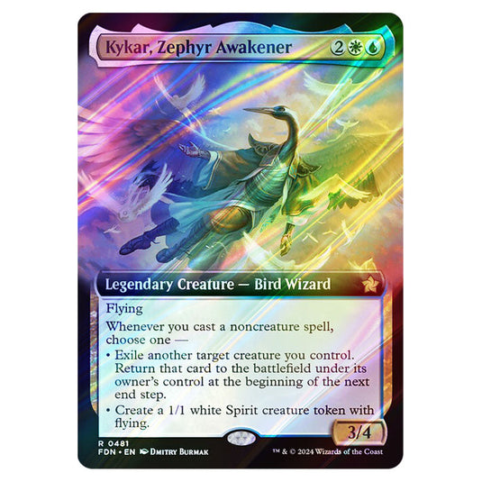 Kykar, Zephyr Awakener 0481 card from the Magic The Gathering set Foundations