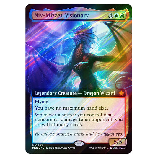 Niv-Mizzet, Visionary 0482 card from the Magic The Gathering set Foundations