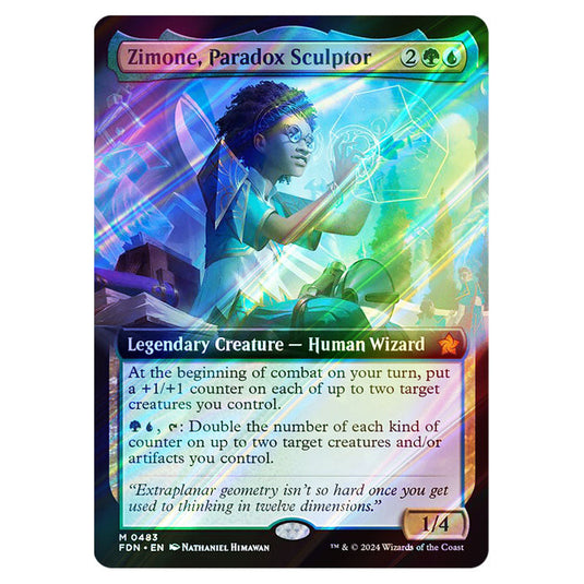 Zimone, Paradox Sculptor 0483 card from the Magic The Gathering set Foundations
