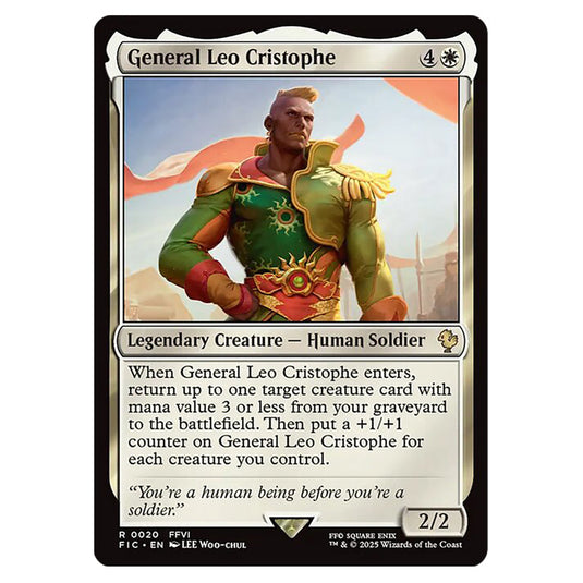 General Leo Cristophe 0020 card from the Magic The Gathering set Universes Beyond - Final Fantasy - Commander
