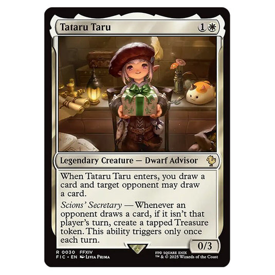 Tataru Taru 0030 card from the Magic The Gathering set Universes Beyond - Final Fantasy - Commander