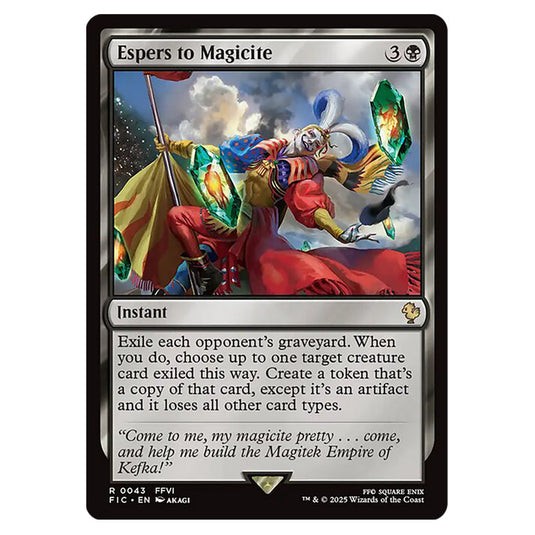 Espers to Magicite 0043 card from the Magic The Gathering set Universes Beyond - Final Fantasy - Commander