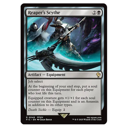 Reaper's Scythe 0048 card from the Magic The Gathering set Universes Beyond - Final Fantasy - Commander