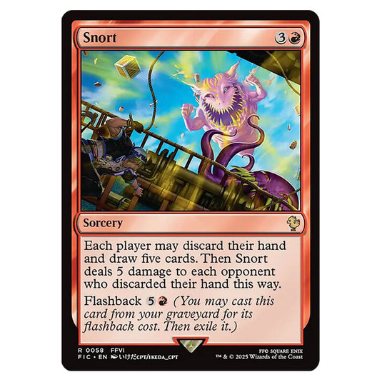 Snort 0058 card from the Magic The Gathering set Universes Beyond - Final Fantasy - Commander