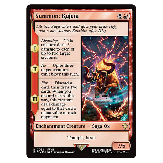 Summon: Kujata 0061 card from the Magic The Gathering set Universes Beyond - Final Fantasy - Commander