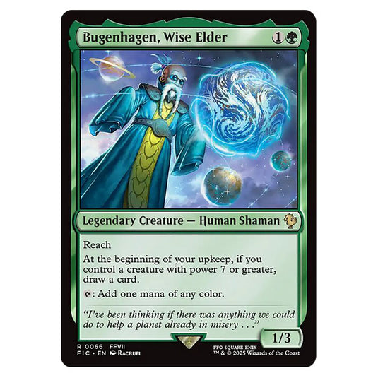 Bugenhagen, Wise Elder 0066 card from the Magic The Gathering set Universes Beyond - Final Fantasy - Commander