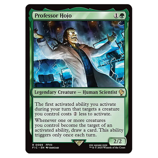 Professor Hojo 0069 card from the Magic The Gathering set Universes Beyond - Final Fantasy - Commander