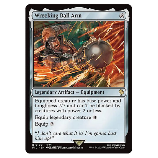 Wrecking Ball Arm 0100 card from the Magic The Gathering set Universes Beyond - Final Fantasy - Commander
