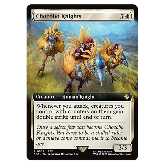 Chocobo Knights 0102 card from the Magic The Gathering set Universes Beyond - Final Fantasy - Commander