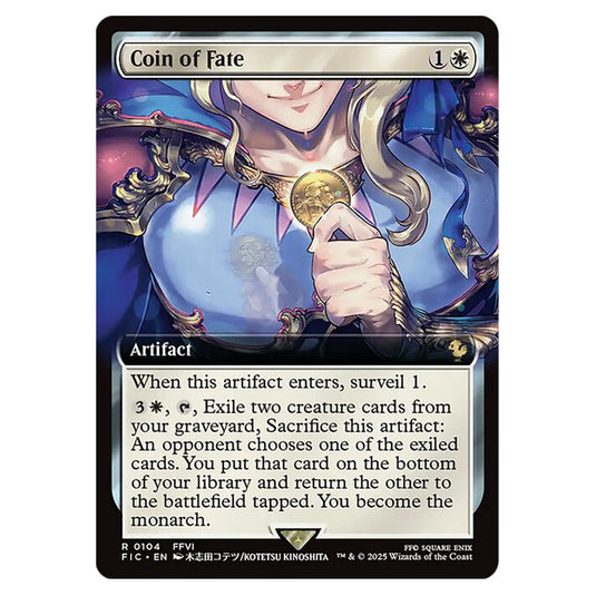 Coin of Fate 0104 card from the Magic The Gathering set Universes Beyond - Final Fantasy - Commander