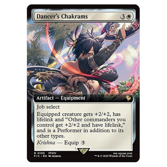 Dancer's Chakrams 0105 card from the Magic The Gathering set Universes Beyond - Final Fantasy - Commander