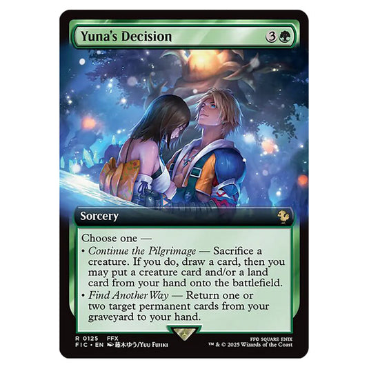 Yuna's Decision 0125 card from the Magic The Gathering set Universes Beyond - Final Fantasy - Commander