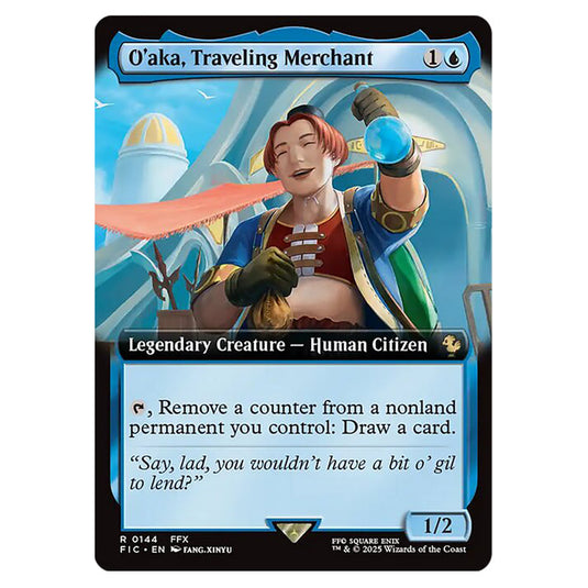 O'aka, Traveling Merchant 0144 card from the Magic The Gathering set Universes Beyond - Final Fantasy - Commander