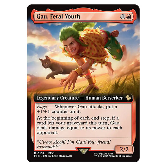 Gau, Feral Youth 0152 card from the Magic The Gathering set Universes Beyond - Final Fantasy - Commander